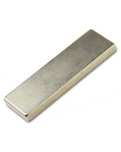Quadermagnet Magnet-Quader  60 x  20 x  5mm Neodym N45, Nickel - Haftkraft 80 kg