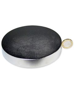 Scheibenmagnet / Rundmagnet Ø120x20mm – Neodym N45 (NdFeB) Nickel – hält 540 kg