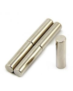 Stabmagnet Magnet-Stab Ø 10 x  40 mm Neodym N40 (NdFeB) Nickel - Haftkraft 4,5kg
