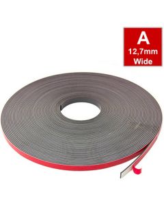 Magnetband Magnetstreifen selbstklebend, Schaumstoff-Kleber 12,7mm x 30m Typ A