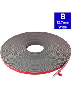 Magnetband Magnetstreifen selbstklebend, Schaumstoff-Kleber 12,7mm x 30m Typ B