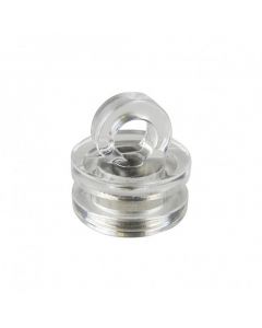 Haken-Magnet Neodym durchsichtig Ø 16 mm x 17 mm - hält 2 kg
