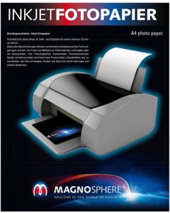 5 Blatt A4 Fotopapier magnetisch Magnetpapier weiß matt – für Inkjet