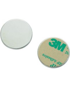 Metallscheiben verzinkt, aus DC01 Ø 40mm x 2mm mit Doppelklebeband