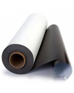 Magnetfolie weiß matt beschichtet 0,6mm x 100cm x 100cm – Meterware
