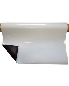 Magnetfolie weiß glänzend 0,8mm x 0,62m x 1m – Meterware