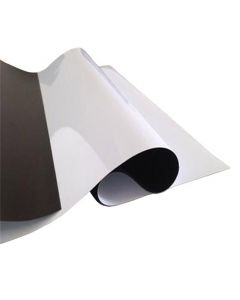 Eisenfolie Ferrofolie weiß glänzend 0,6mm x 31cm x  50cm