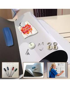Whiteboardfolie Eisenfolie Ferrofolie beschreibbar, in weiß 0,6mm x 50cm x  62cm