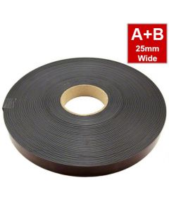 Magnetband Magnetstreifen selbstklebend 1,5mm x 25,4mm x 10m, Typ A + B